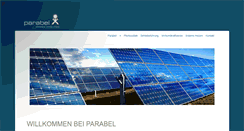 Desktop Screenshot of parabel-solar.de