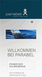 Mobile Screenshot of parabel-solar.de